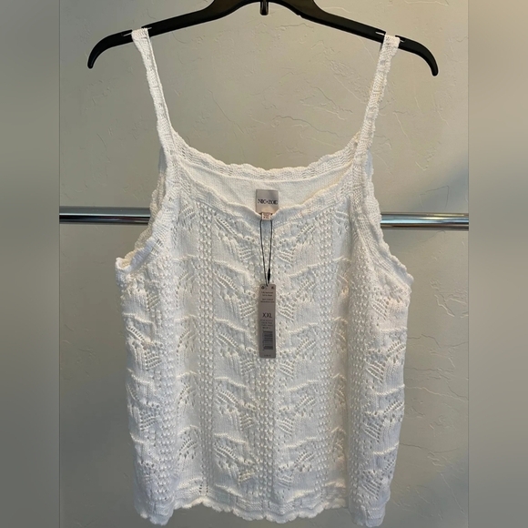 Nic & Zoe XXL white knit top NWT - Picture 7 of 7